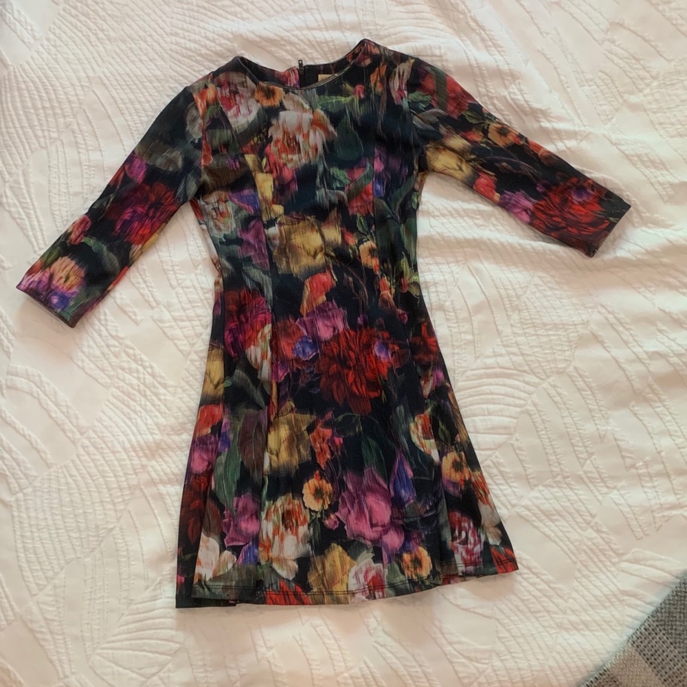 Zara Floral mini A-line dress